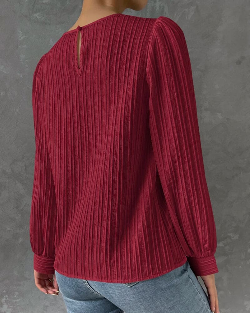 By Olivia | Women's Blouse with Lantern Sleeves