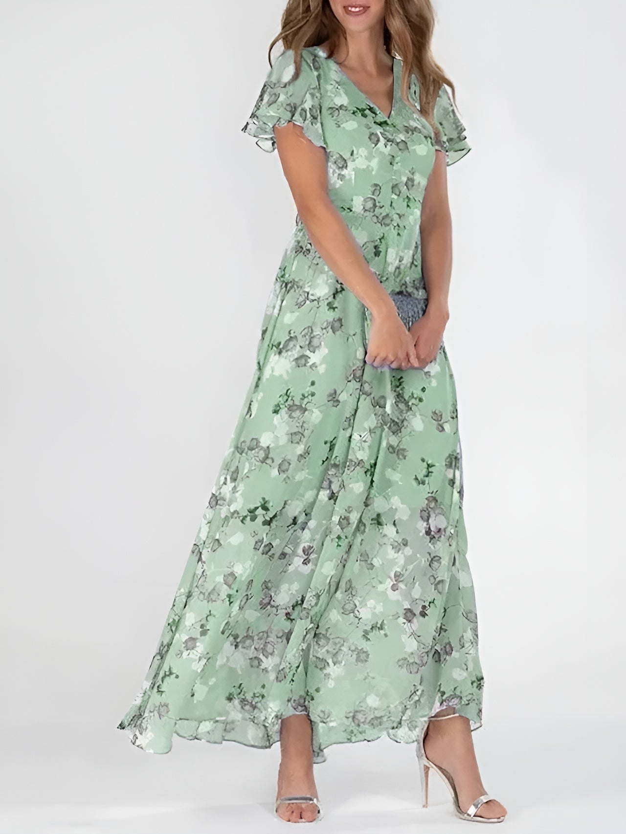 Halina | Elegant Dress Covering the Belly