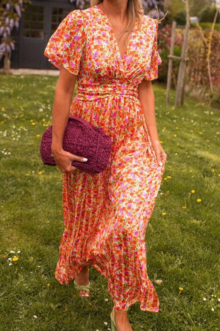 Sandria™ | Elegant Maxi Dress with V-neck
