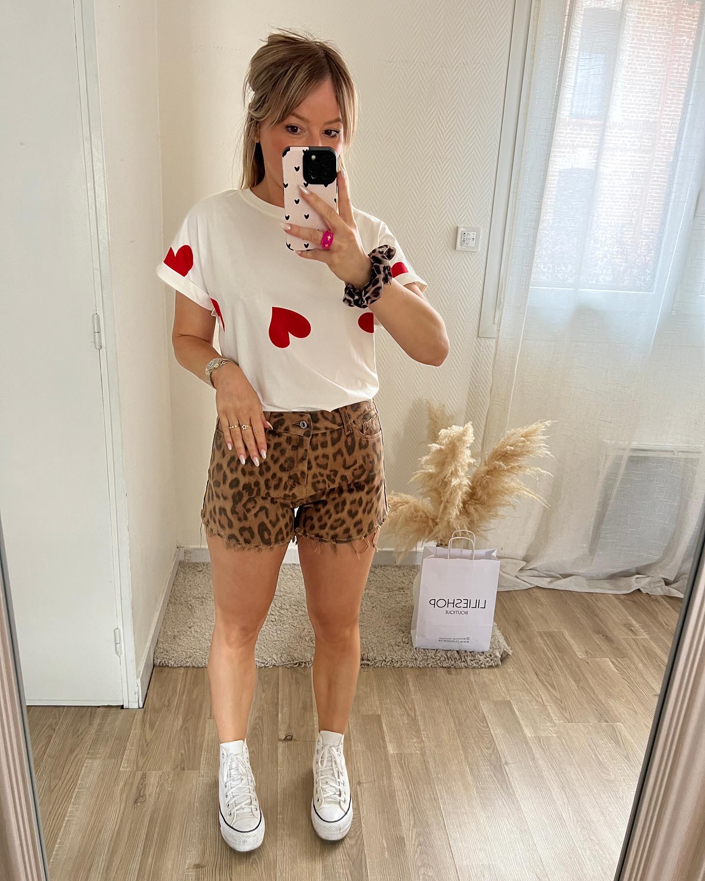 Lion Print Shorts