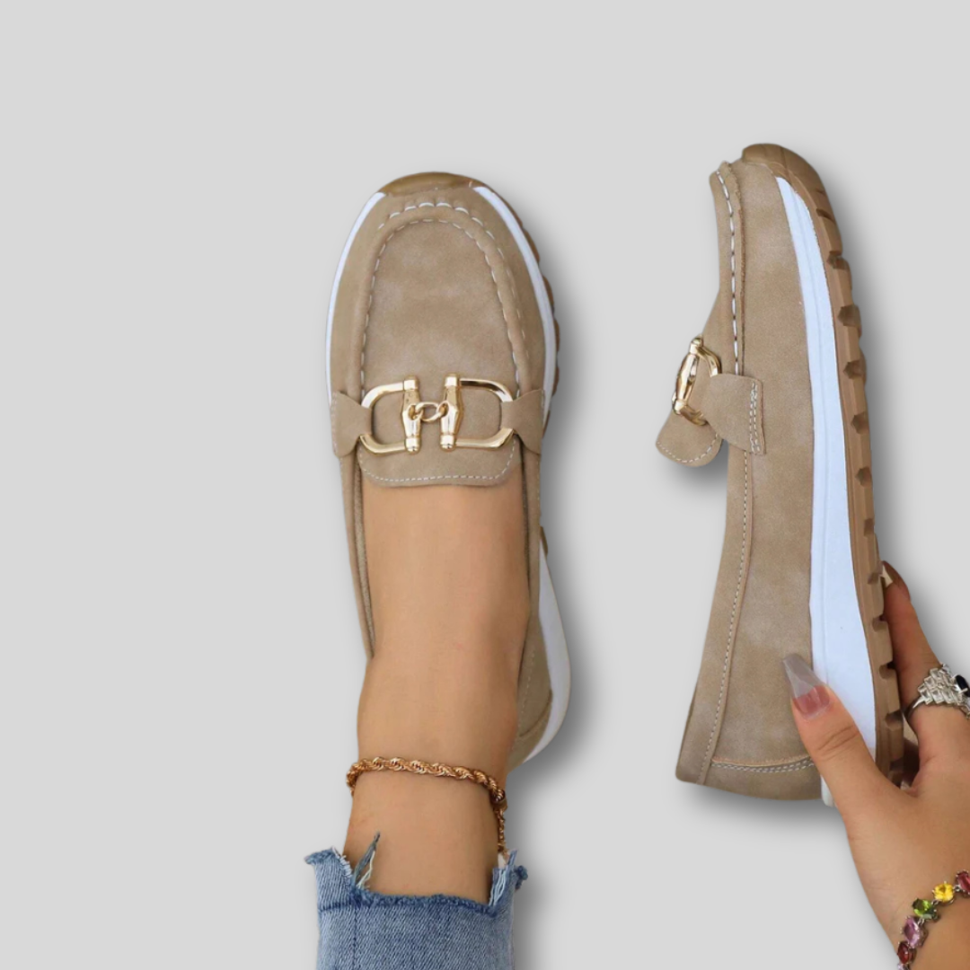 Ellie | Flat Buckle Loafers