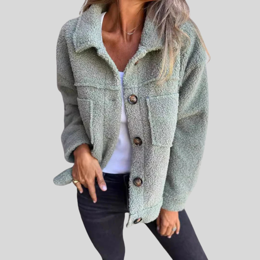 Katia | Soft Fleece Jacket with Buttons