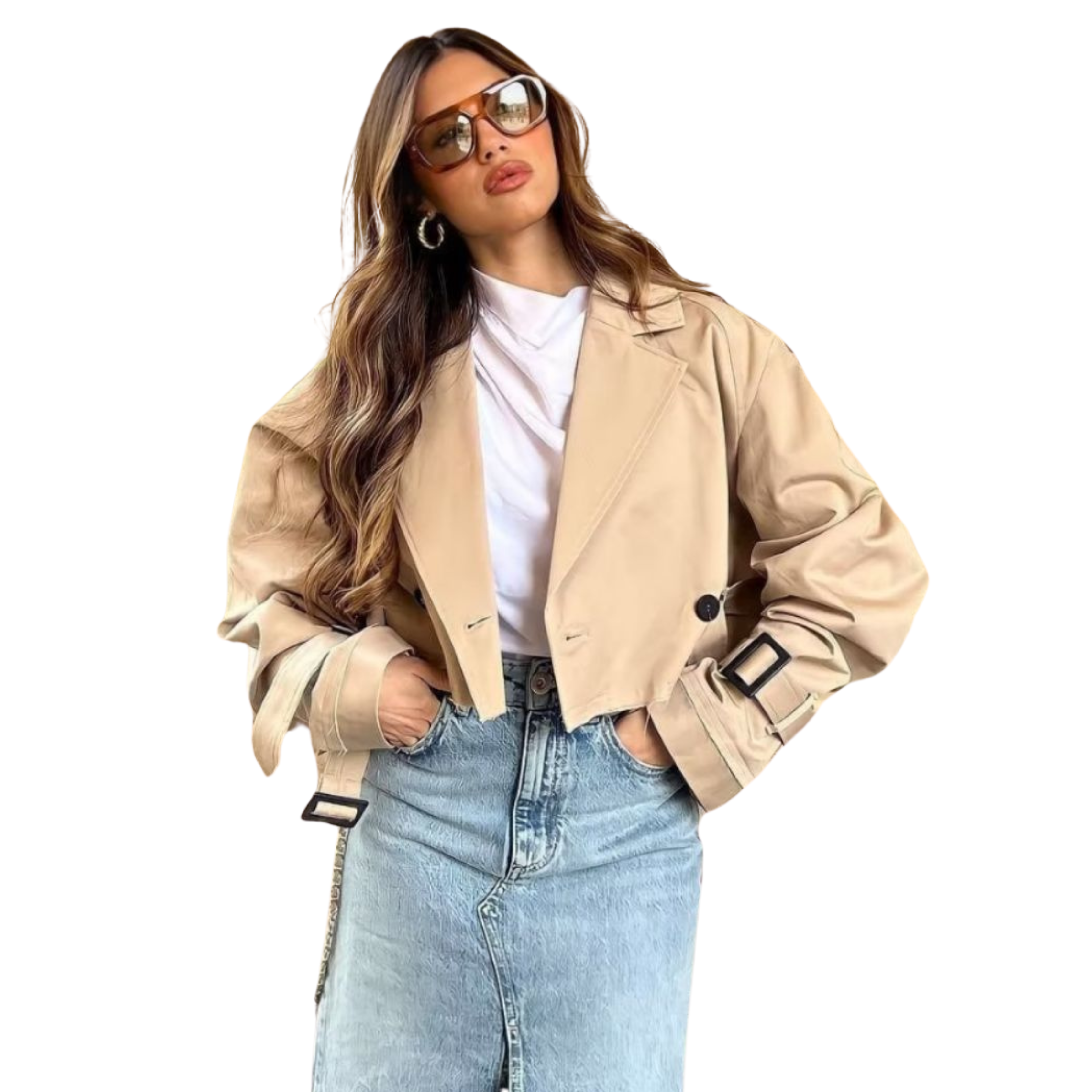 Mira | Light Coat with Belt