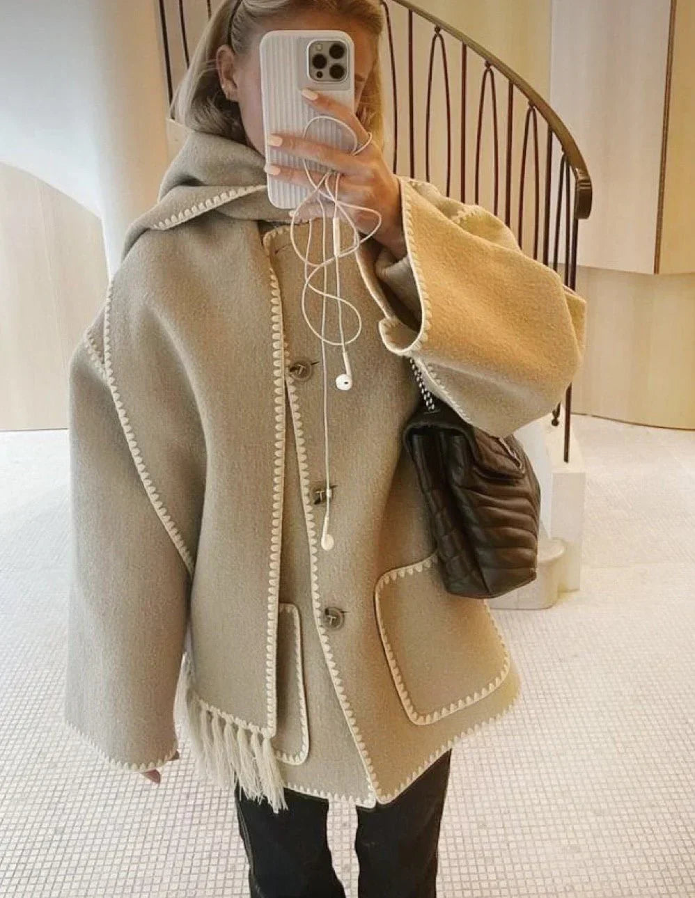 Claire | Coat with Scarf