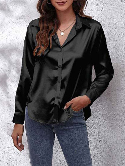 Emersyn | Silk Long Sleeve Shirt