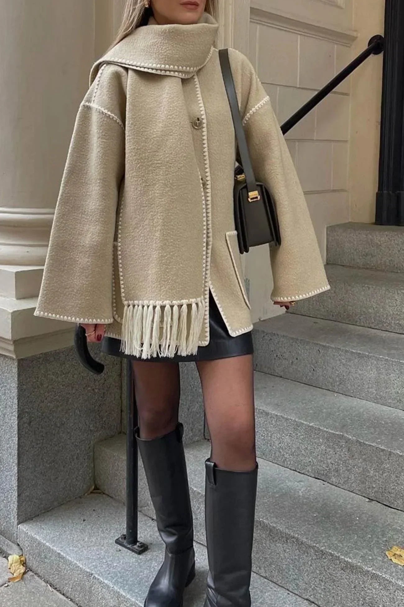 Claire | Coat with Scarf