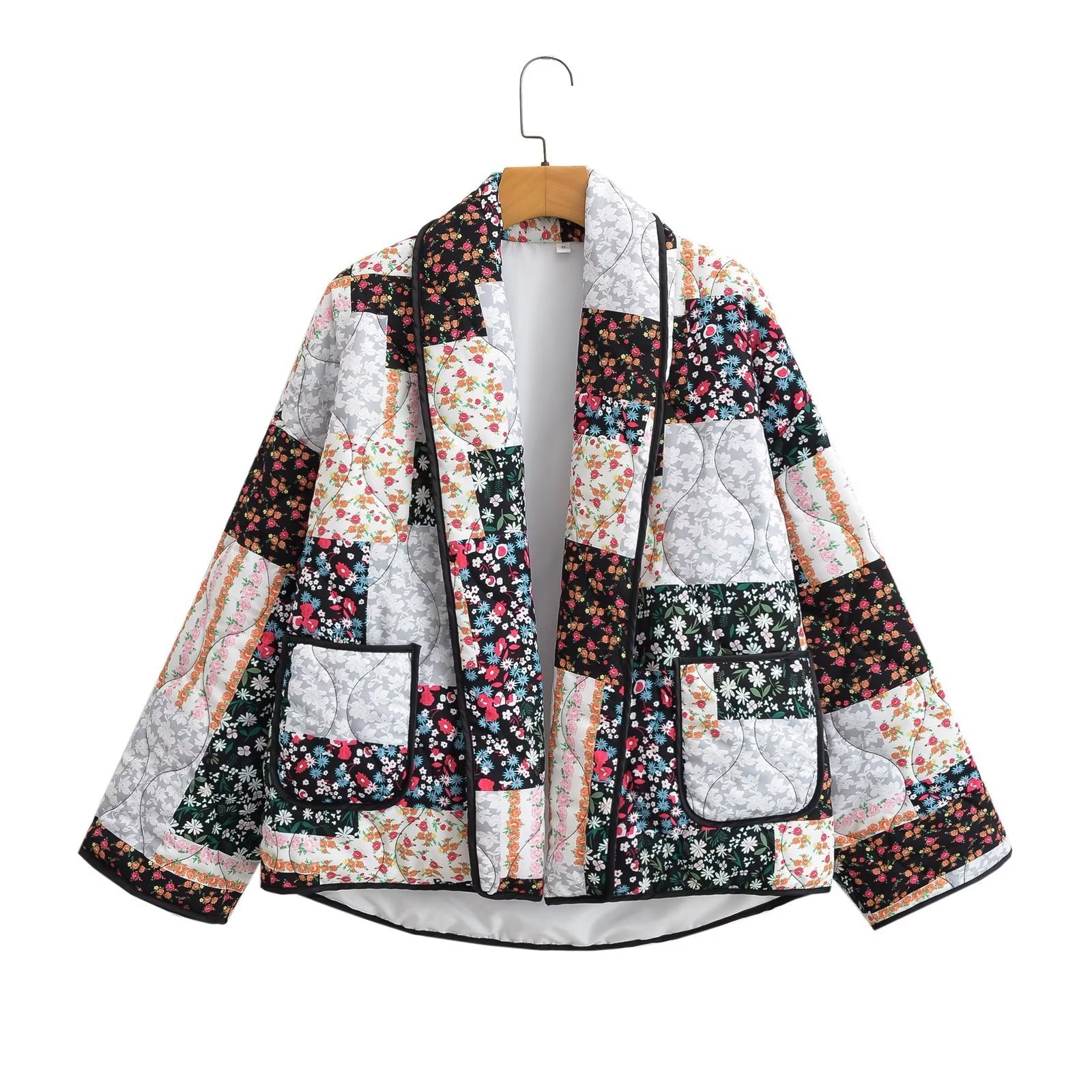 Revvy | Jacket with Floral Patchwork Print
