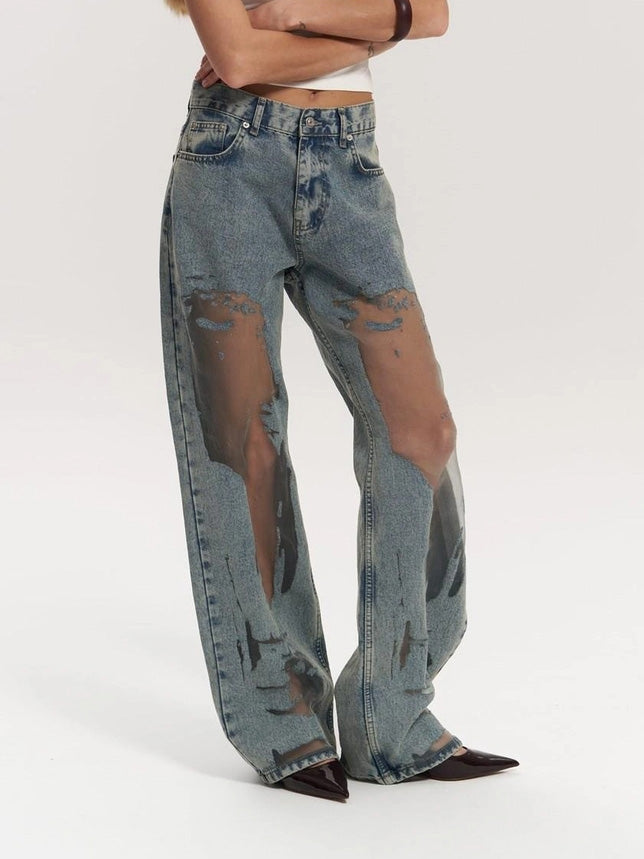 Trixie | Blue Transparent Jeans