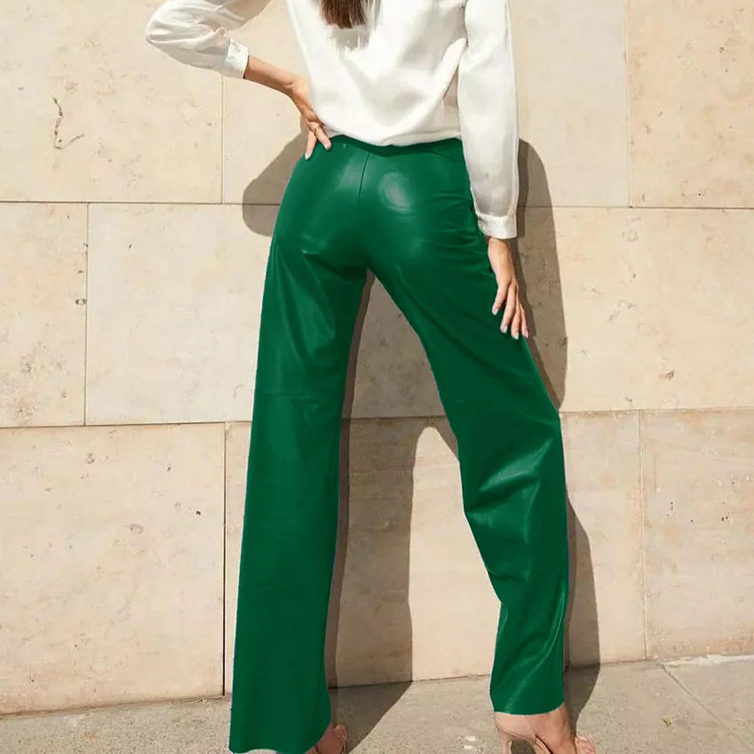 Diamante | High-Waisted Leather Pants