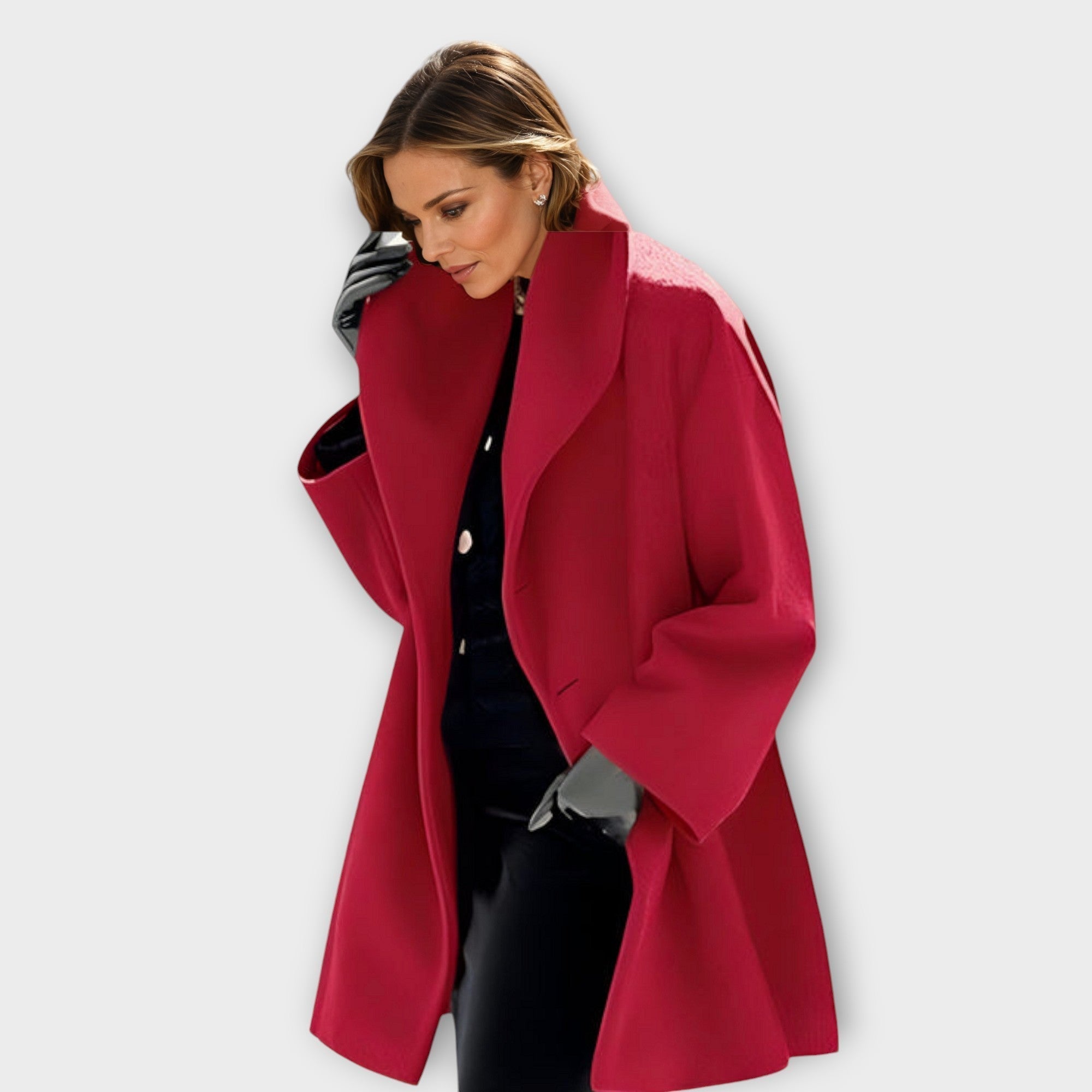 Adriana - Premium Windproof Wool Coat