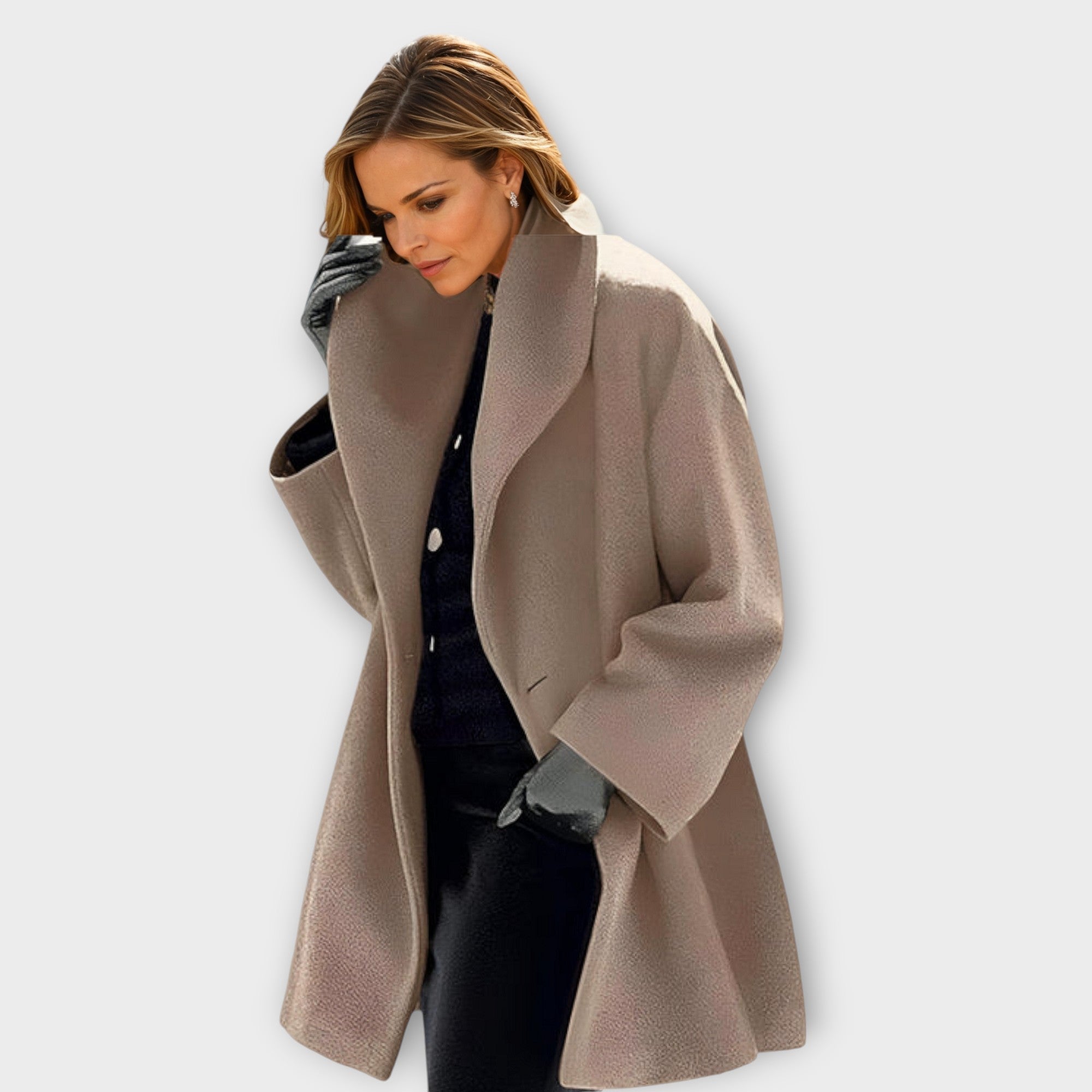 Adriana - Premium Windproof Wool Coat