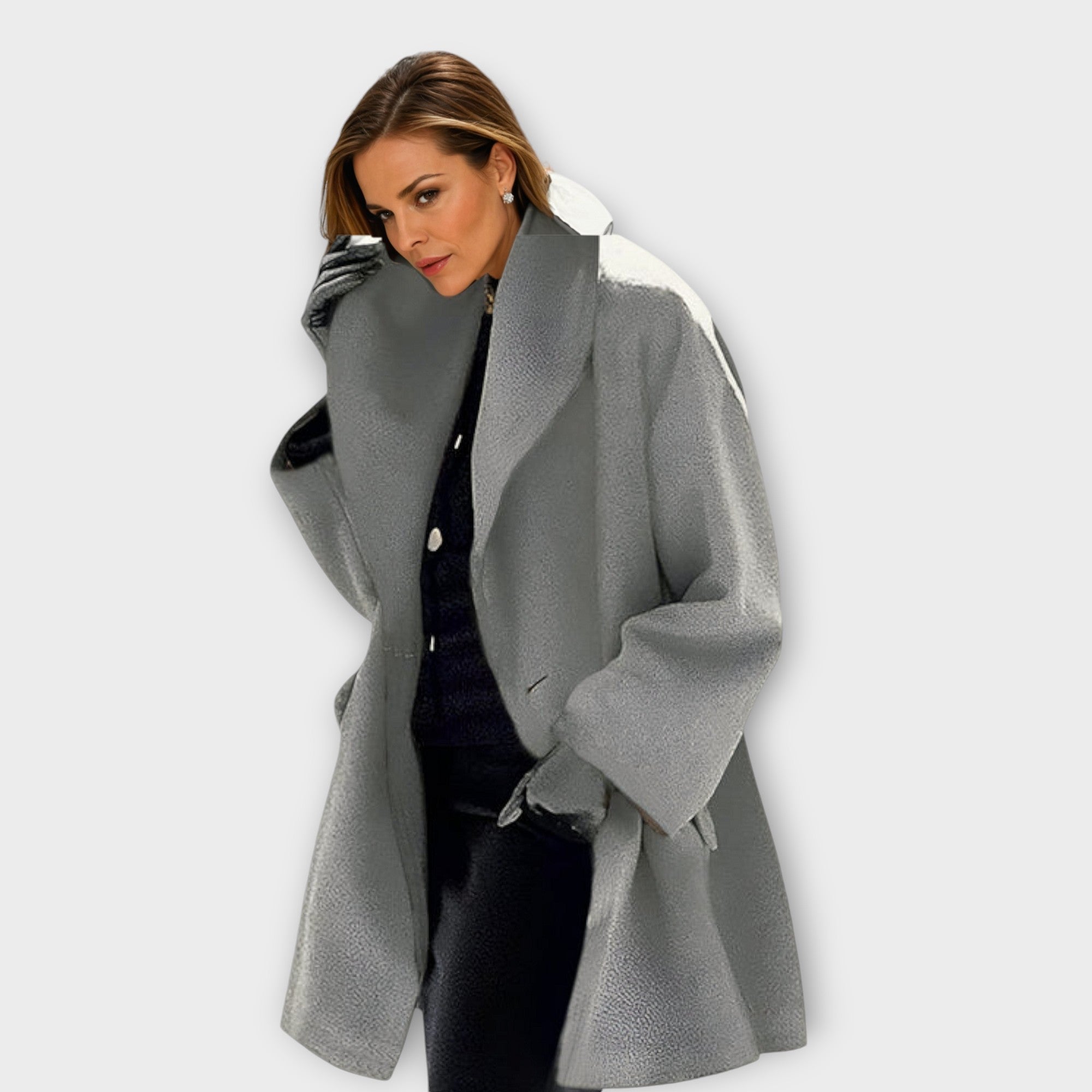 Adriana - Premium Windproof Wool Coat