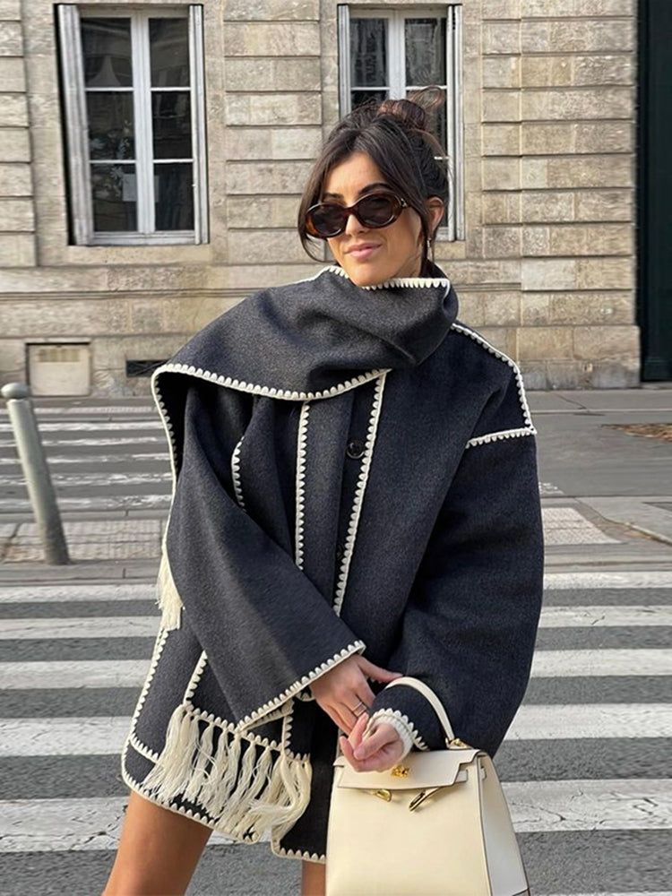Claire | Coat with Scarf