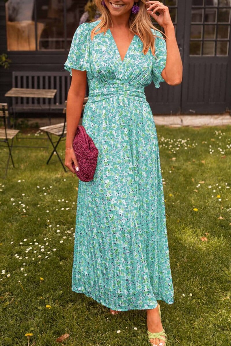 Sandria™ | Elegant Maxi Dress with V-neck