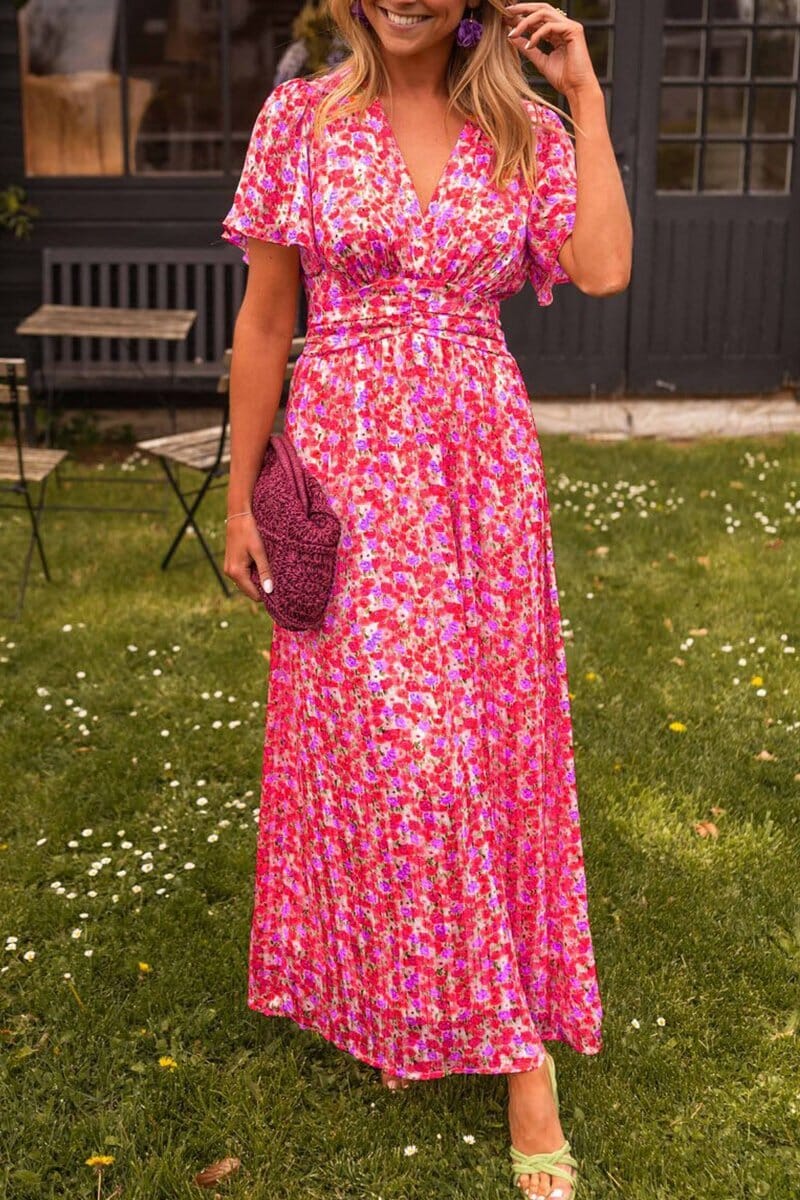 Sandria™ | Elegant Maxi Dress with V-neck