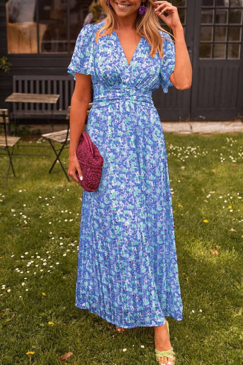 Sandria™ | Elegant Maxi Dress with V-neck