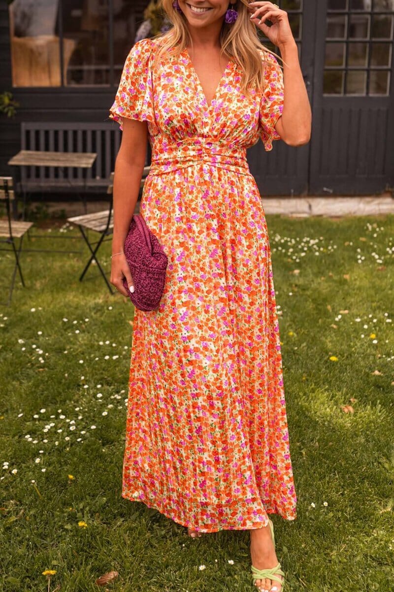 Sandria™ | Elegant Maxi Dress with V-neck