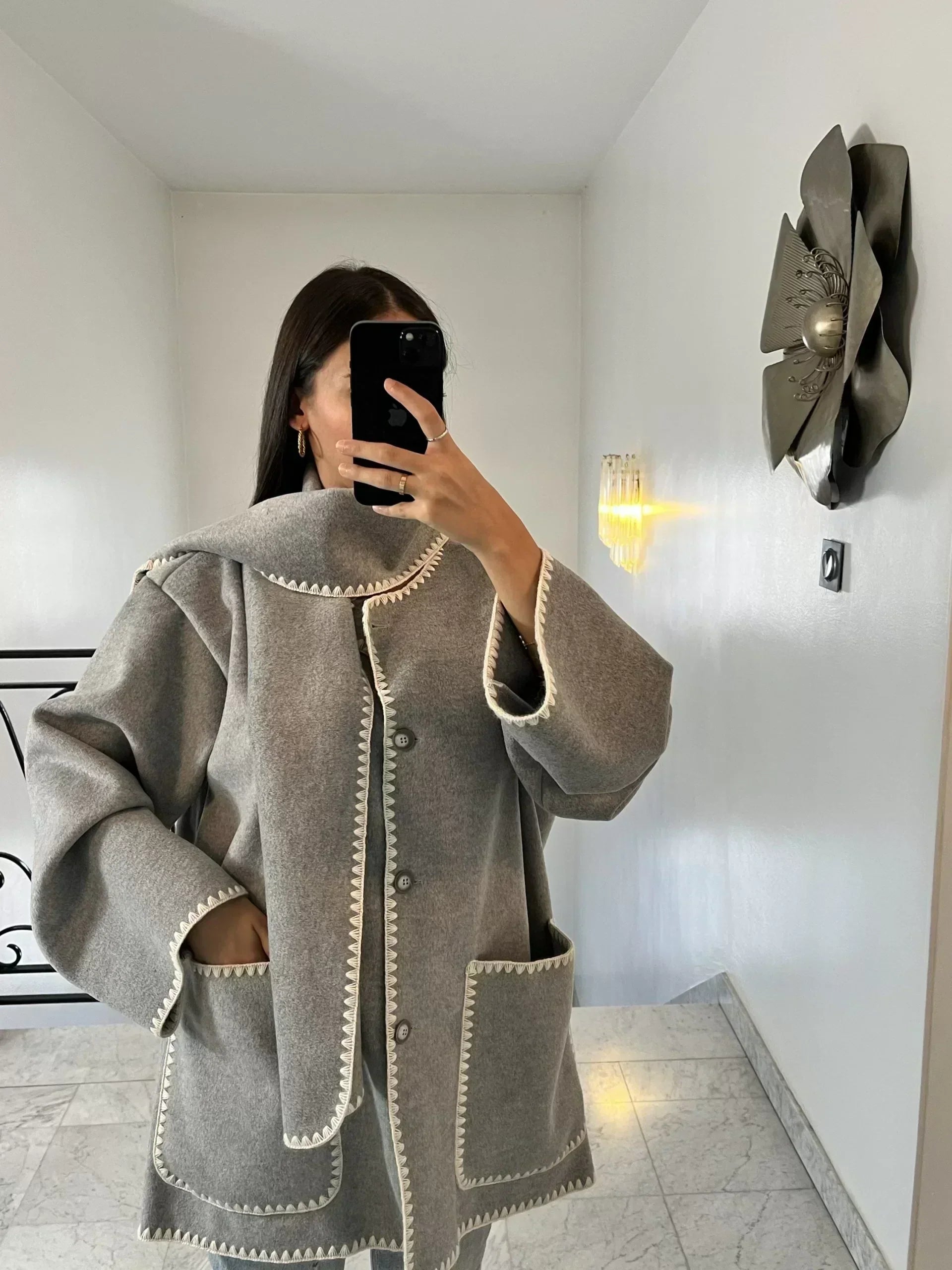 Claire | Coat with Scarf