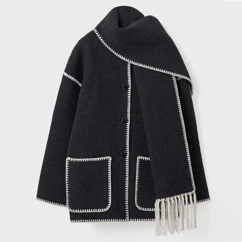 Claire | Coat with Scarf