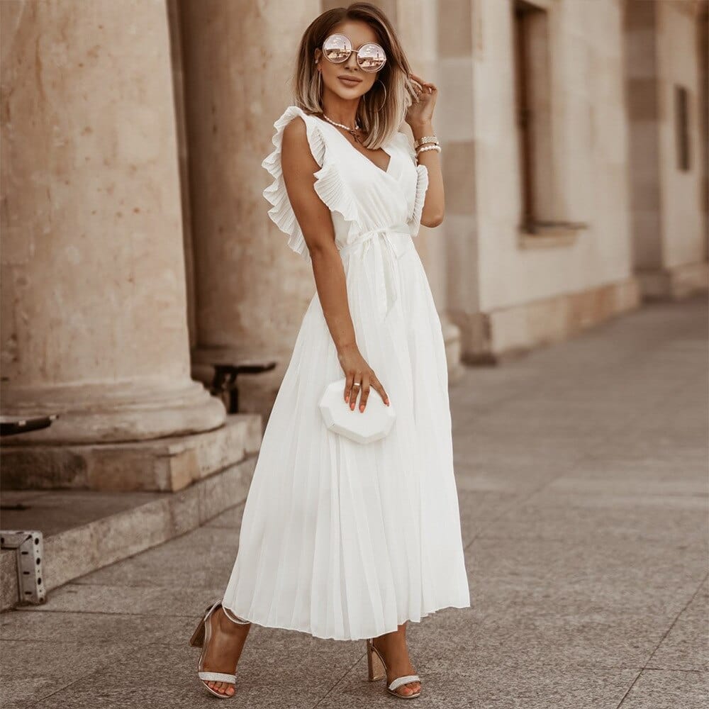 Maud™ | Dress with V-neck