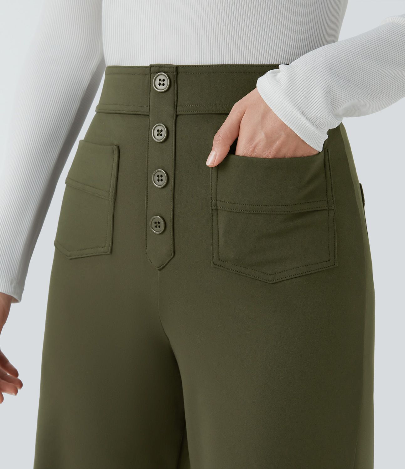 Jade | Flexible High-Waisted Pants