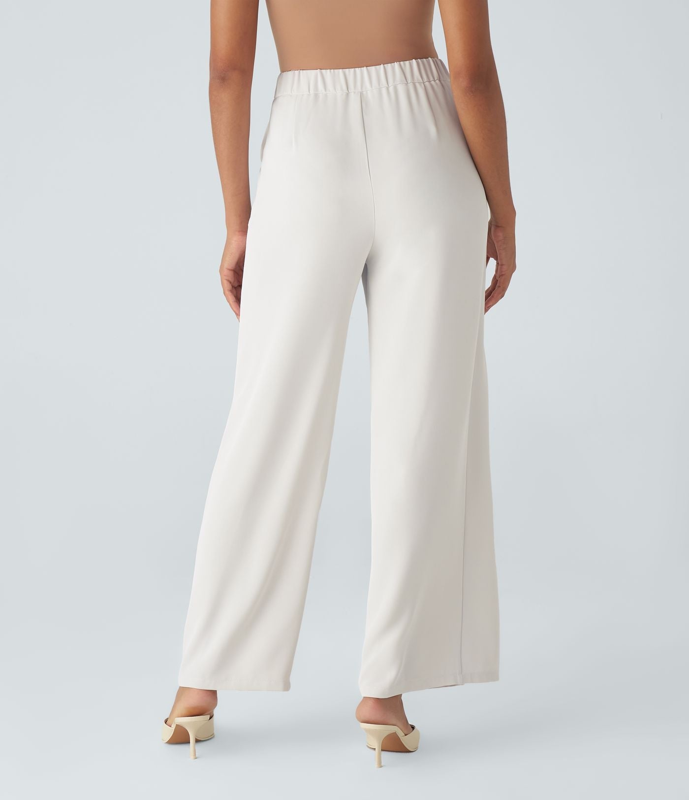 Cara | High-Waisted Pants with Elegant Wrap Design