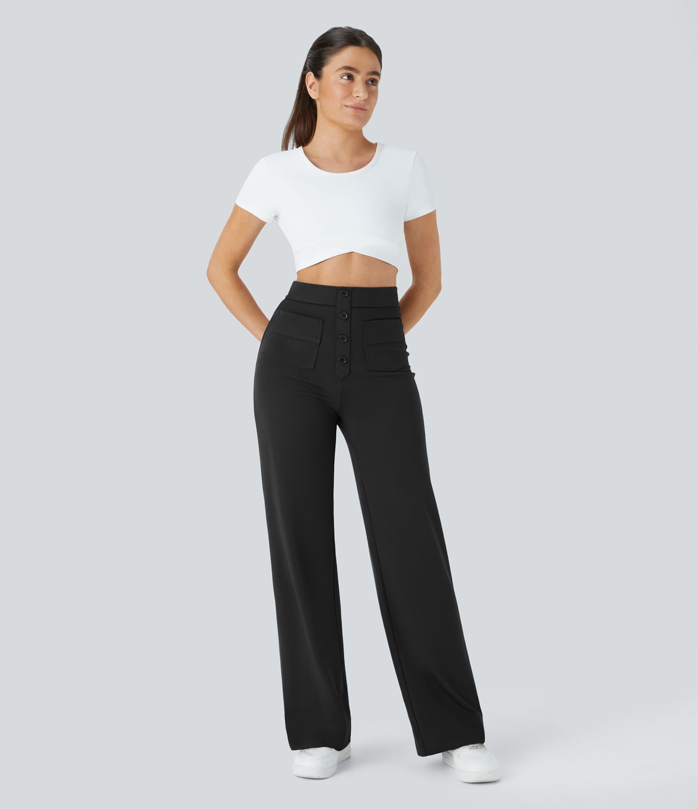 Jade | Flexible High-Waisted Pants