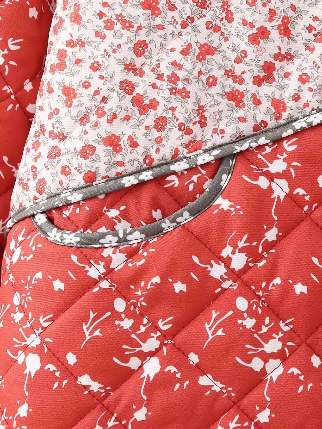 Belle | Padded jacket with floral print