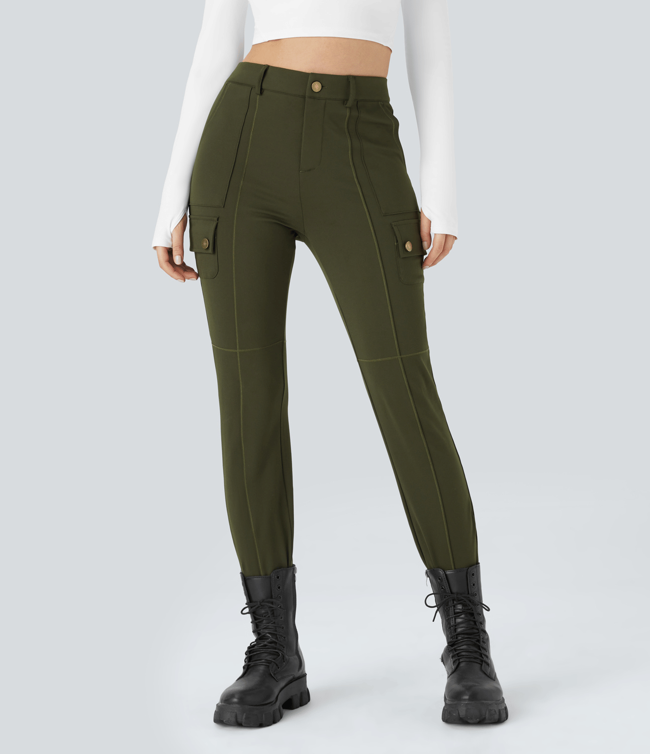 Lela | Stretchy Cargo Pants